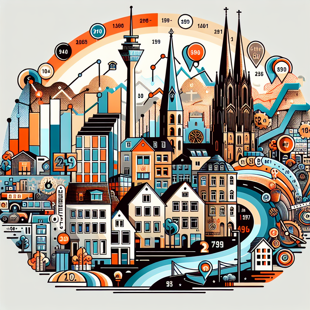 Mietspiegelentwicklung Düsseldorf Hubbelrath über Jahre